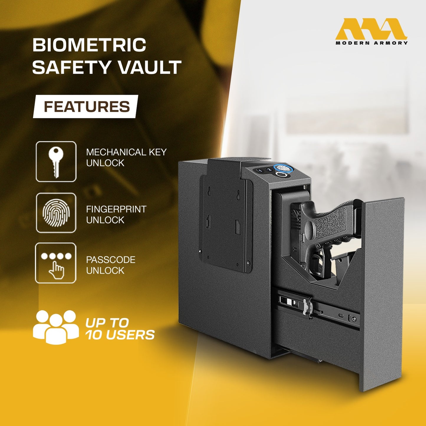 Elite - Biometric Gun Safety Vault